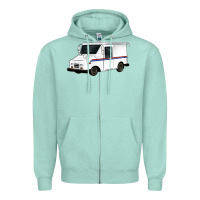 Seafoam mail truck Zipper Hoodie - Artiststas