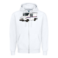 White mail truck Zipper Hoodie - Artiststas
