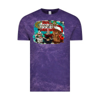 Cloud Purple small town christmas Vintage Tee - CowGirlArtShop