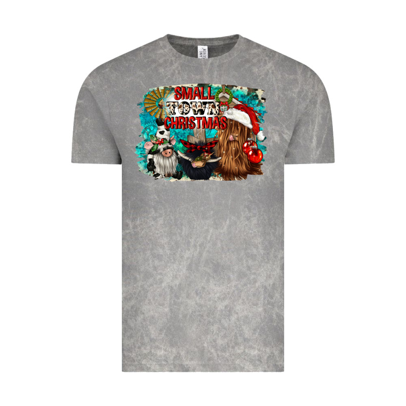 Small Town Christmas Vintage Tee by CowGirlArtShop | Teevron