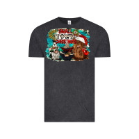 Vintage Black small town christmas Vintage Tee - CowGirlArtShop