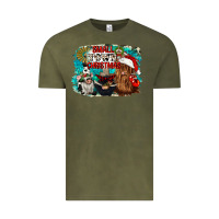 Vintage Olive small town christmas Vintage Tee - CowGirlArtShop