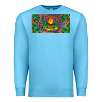 Ocean Blue life is better around the campfire license plate Premium Sweatshirt - BarkalooDesign