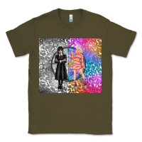 Army Green gothic girl and colorful girl best friends Classic Tee - TumblerDesignByShophia