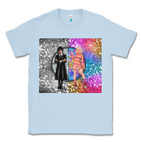 Dusty Blue gothic girl and colorful girl best friends Classic Tee - TumblerDesignByShophia