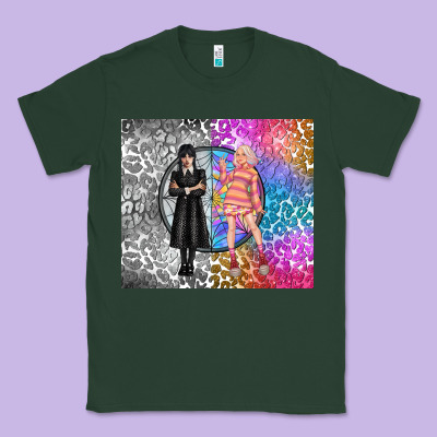 Gothic Girl And Colorful Girl Best Friends Classic Tee Designed By Tumblerdesignbyshophia