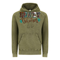 Vintage Olive Howdy bitches mother's day Vintage Hoodie - HowdyJamesFarm