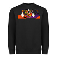 Black Trick Or Treat Baby Chimpanzee Heavyweight Sweatshirt - LillyAllenDesigns
