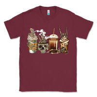 Burgundy skeleton coffee Classic Tee - Jasminsmagicworld