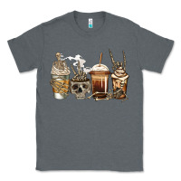 Charcoal Heather skeleton coffee Classic Tee - Jasminsmagicworld