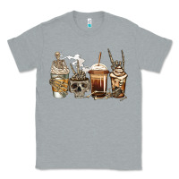 Heather Grey skeleton coffee Classic Tee - Jasminsmagicworld