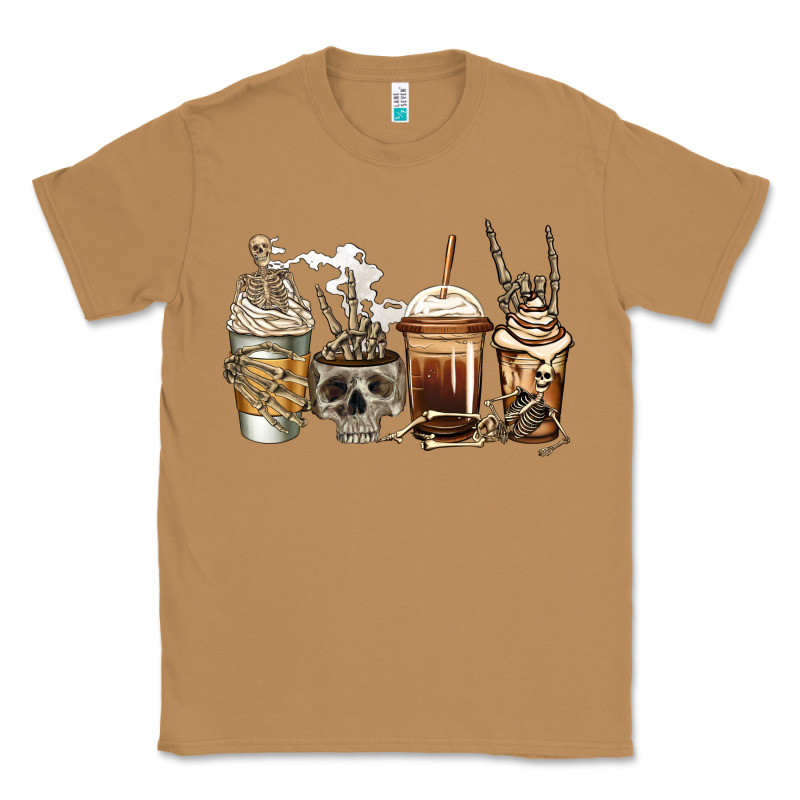 Skeleton Coffee Classic Tee by Jasminsmagicworld | Teevron