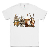 White skeleton coffee Classic Tee - Jasminsmagicworld