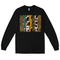 Black Western Brushstroke Long Sleeve Tee - Jasminsmagicworld