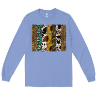 Colony Blue Western Brushstroke Long Sleeve Tee - Jasminsmagicworld