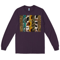 Plum Western Brushstroke Long Sleeve Tee - Jasminsmagicworld