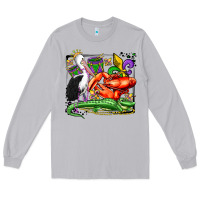 Moon Dust mardi gras pelican crawfish crocodile Long Sleeve Tee - OliviaCreatesArt
