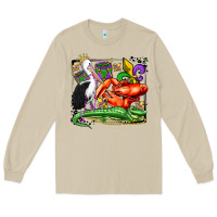 Mushroom mardi gras pelican crawfish crocodile Long Sleeve Tee - OliviaCreatesArt