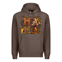 Coffee Melanin leopard frame mama Mother's Day Premium Hoodie - LillyAllenDesigns
