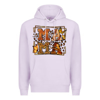 Lilac Melanin leopard frame mama Mother's Day Premium Hoodie - LillyAllenDesigns