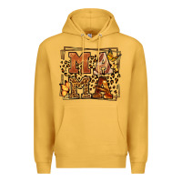 Mustard Melanin leopard frame mama Mother's Day Premium Hoodie - LillyAllenDesigns