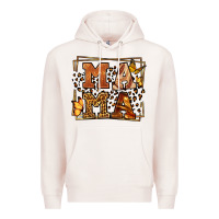 Pale Pink Melanin leopard frame mama Mother's Day Premium Hoodie - LillyAllenDesigns