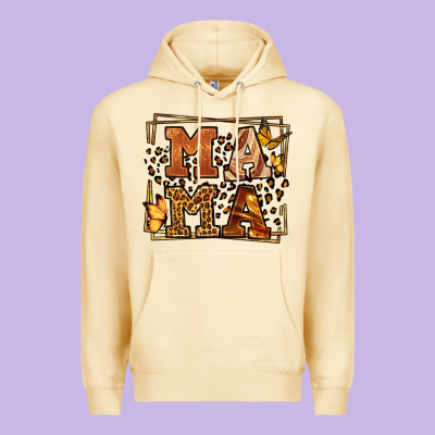 Melanin Leopard Frame Mama Mother's Day Premium Hoodie Designed By Lillyallendesigns