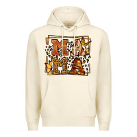 Sandshell Melanin leopard frame mama Mother's Day Premium Hoodie - LillyAllenDesigns