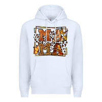 White Melanin leopard frame mama Mother's Day Premium Hoodie - LillyAllenDesigns