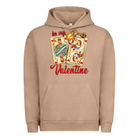 Pigment Burro be my valentine with playing cards and key Urban Hoodie - AdoDesignShop