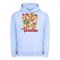 Pigment Grape Ice be my valentine with playing cards and key Urban Hoodie - AdoDesignShop