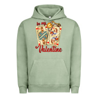 Be My Valentine With Playing Cards And Key Urban Hoodie | Teevron