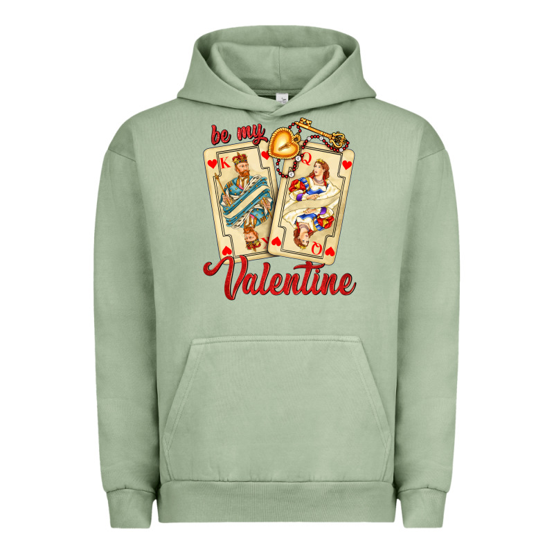Be My Valentine With Playing Cards And Key Urban Hoodie by AdoDesignShop | Teevron