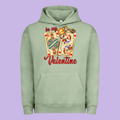 Be My Valentine With Playing Cards And Key Urban Hoodie Designed By Adodesignshop