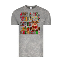 Cloud Rock just a girl who loves reindeers Vintage Tee - CowGirlArtShop