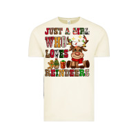 Vintage Arctic just a girl who loves reindeers Vintage Tee - CowGirlArtShop