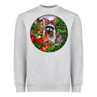 Christmas Raccoon Heavyweight Sweatshirt | Teevron