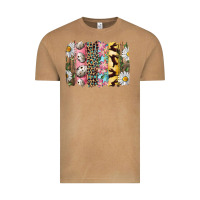 Vintage Camel Easter Brushstroke With Quail Eggs Daisy And Bunny Vintage Tee - RanaPortraitStore