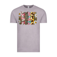 Vintage Zinc Easter Brushstroke With Quail Eggs Daisy And Bunny Vintage Tee - RanaPortraitStore