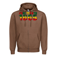 Chestnut juneteenth 1865 Zipper Hoodie - Artiststas