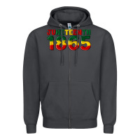 Smoke juneteenth 1865 Zipper Hoodie - Artiststas
