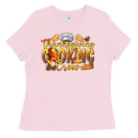 Bubblegum Pink Thanksgiving Cooking Crew Ladies Tee - texasbilliewilder