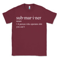 Burgundy Submariner Definition  I Pigboat Submersible Nuclear Classic Tee - longCreatives