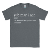 Charcoal Heather Submariner Definition  I Pigboat Submersible Nuclear Classic Tee - longCreatives