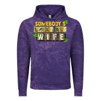 Cloud Purple St. Patrick's Somebody's lucky ass wife Vintage Hoodie - CowGirlArtShop