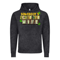 Vintage Black St. Patrick's Somebody's lucky ass wife Vintage Hoodie - CowGirlArtShop