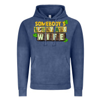 Vintage Denim St. Patrick's Somebody's lucky ass wife Vintage Hoodie - CowGirlArtShop