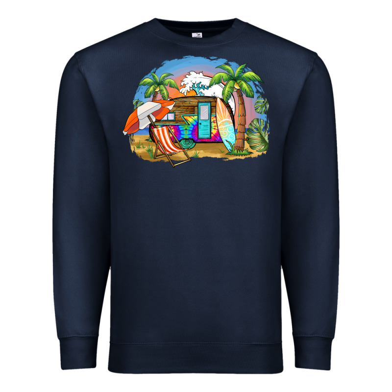 Camp Life Beach Premium Sweatshirt by BarkalooDesign | Teevron