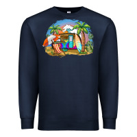 Navy camp life beach Premium Sweatshirt - BarkalooDesign