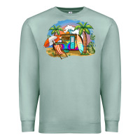 Seafoam camp life beach Premium Sweatshirt - BarkalooDesign